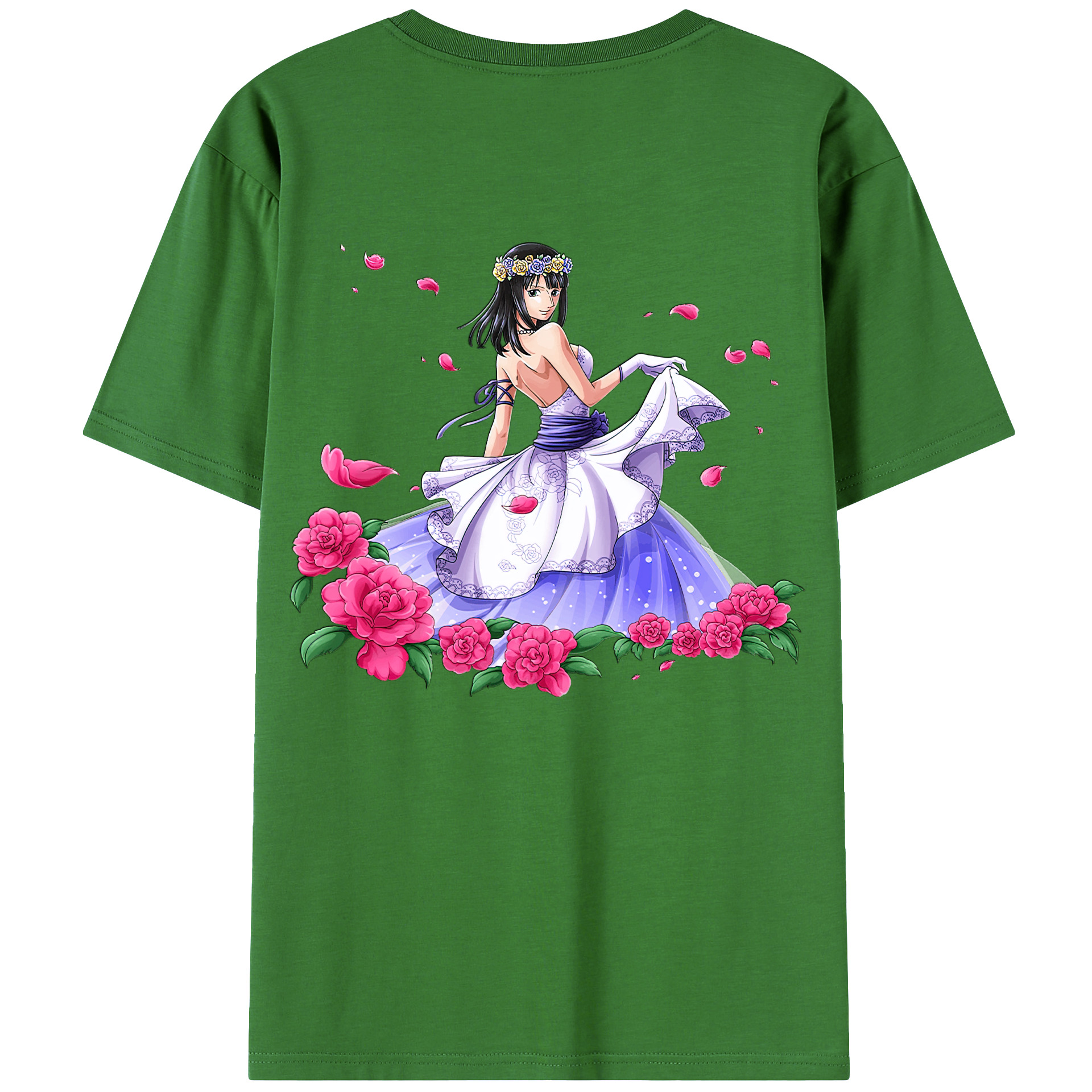 ワンピース ニコ・ロビン ONE PIECE Nico Robin レディース半袖Tシャツ(バックプリント)